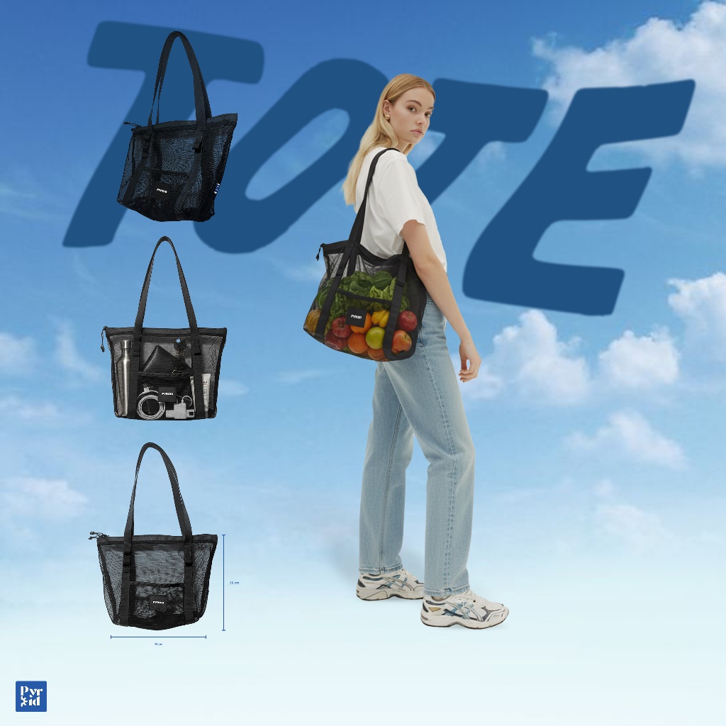 Gayatri By Pyroid Ta Bahu Wanita Tote Bag Jaring