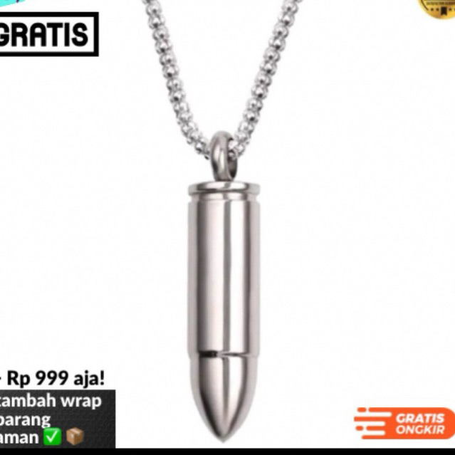 Kalung Metal Kalung hati pria wanita aesthetic rantai vintage liontin korea rock top