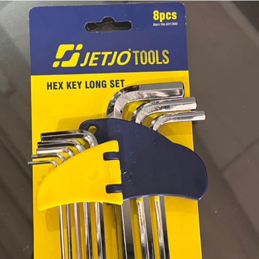 jual peralatan teknik / jetjotools / kunci set / kunci L set panjang murah / peralatan bengkel motor