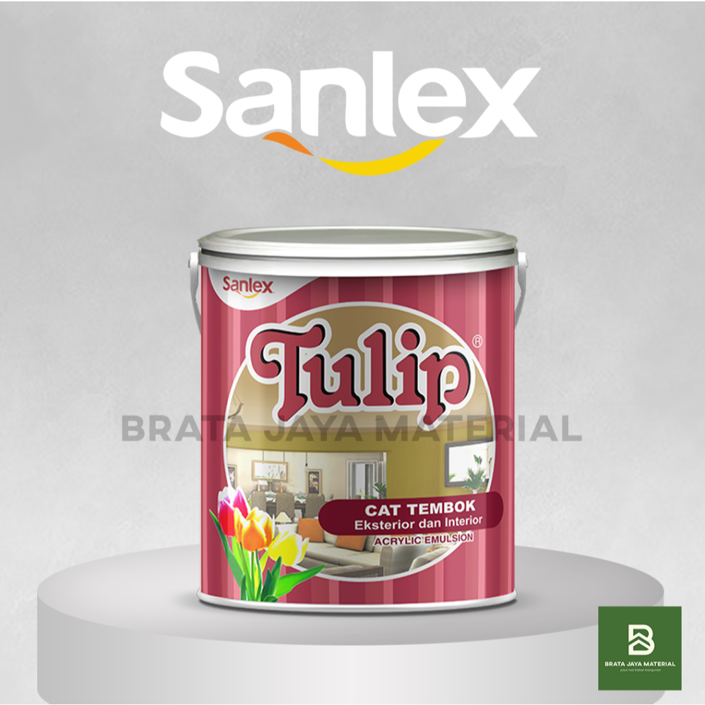 Cat Tembok Sanlex Tulip – Eksterior & Interior (Acrylic Emulsion Paint)
