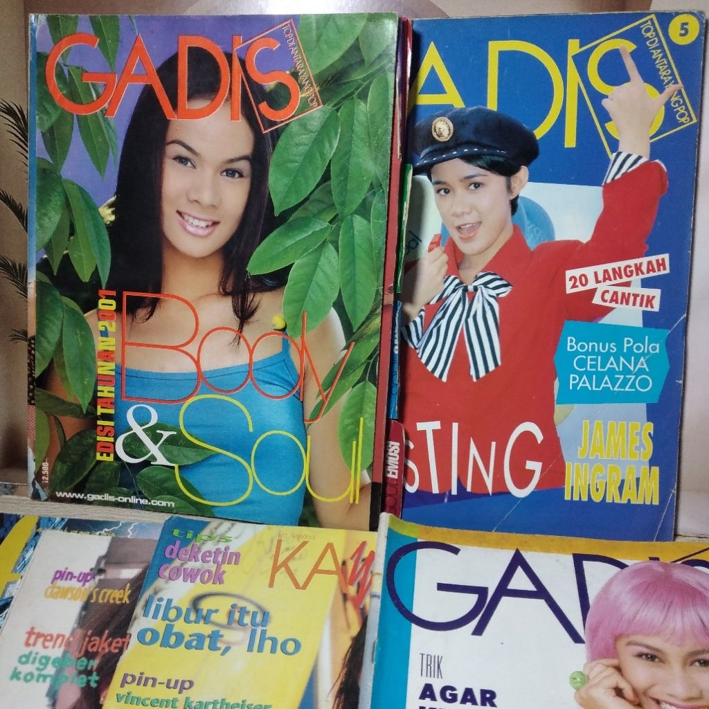 Majalah Gadis kawanku hai Tahun 19994 1996 1998 1999 2001 majalah jadul majalah lawas