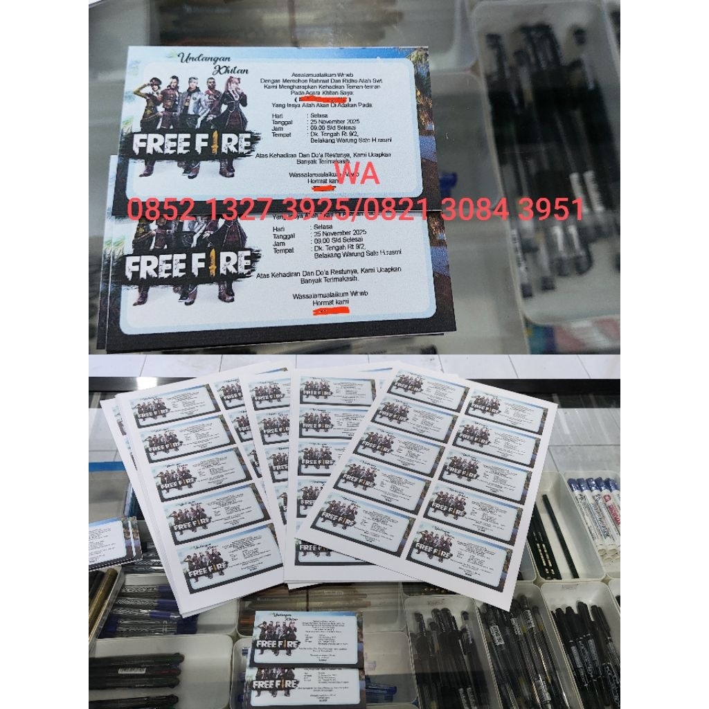 Undangan khitanan custom