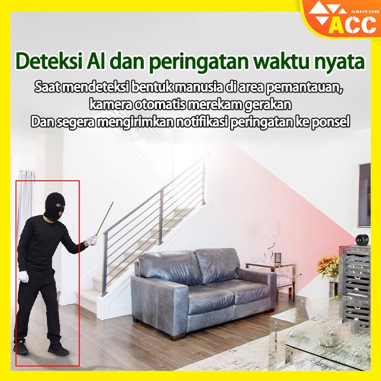ACC HD Wifi Camera Mini Spy Wifi HD 1080P 8MP Smart CCTV Wireless Kamera IP Camera full hd Mini