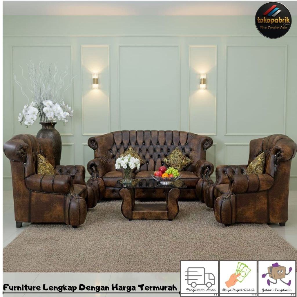 Sofa Tamu Jaguard Jumbo 321 Minimalis / Kursi Tamu Sultan Murah Bandung Sumedang Garut Cirebon