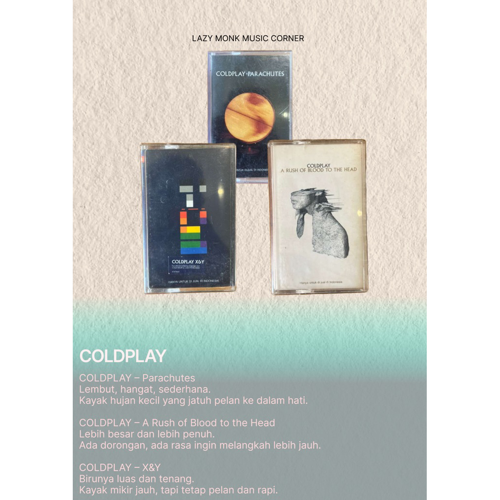 Kaset Pita Coldplay