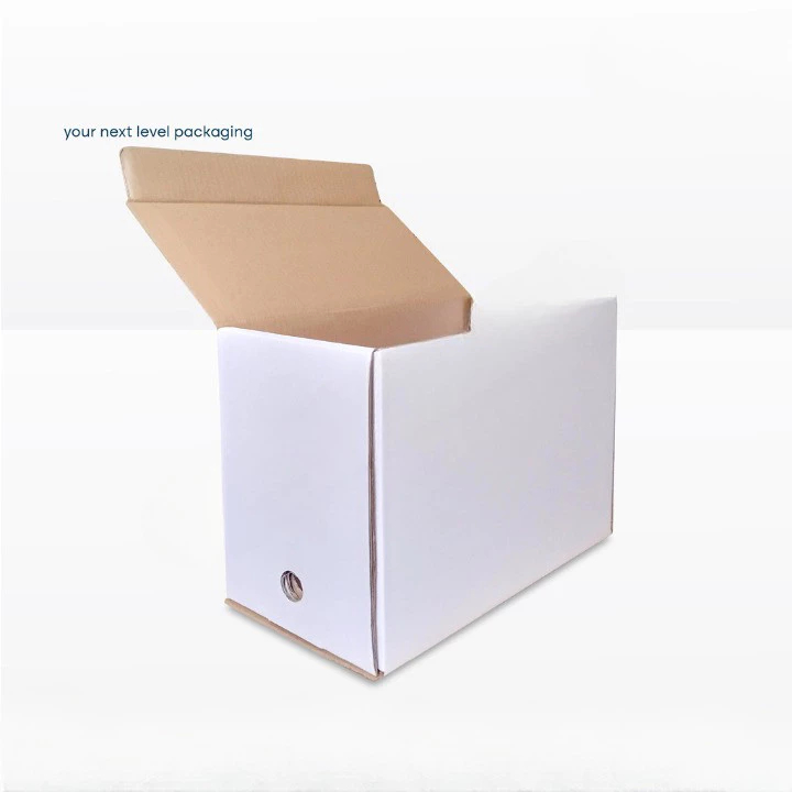 ( 10 pcs ) box arsip file warna putih double wall kardus file packaging dokumen organizer ukuran 40x