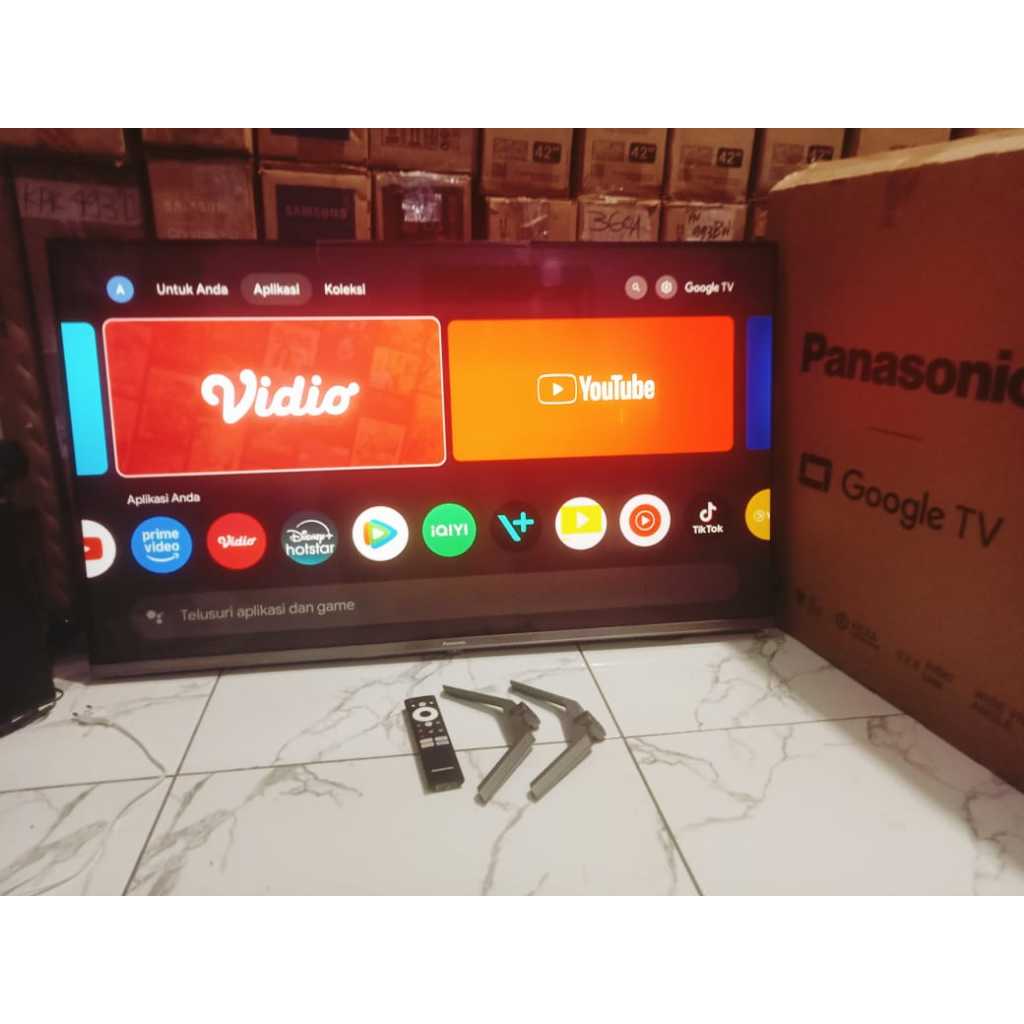Google TV Panasonic 43IN 4K UHD Sudah Bisa Youtube Digital TV Kondisi bekas pemakaian 5963F
