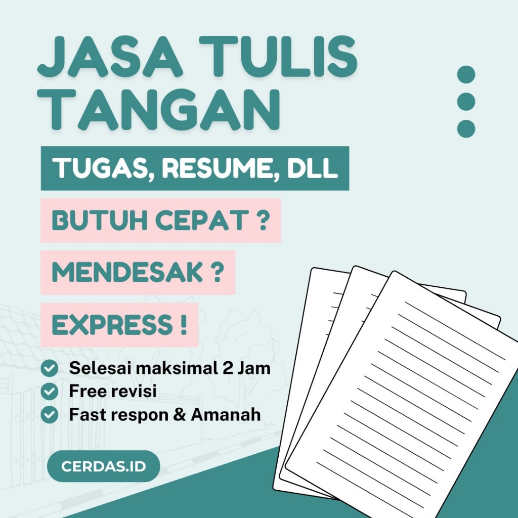 Jasa Tulis Tangan Rapi dan Murah