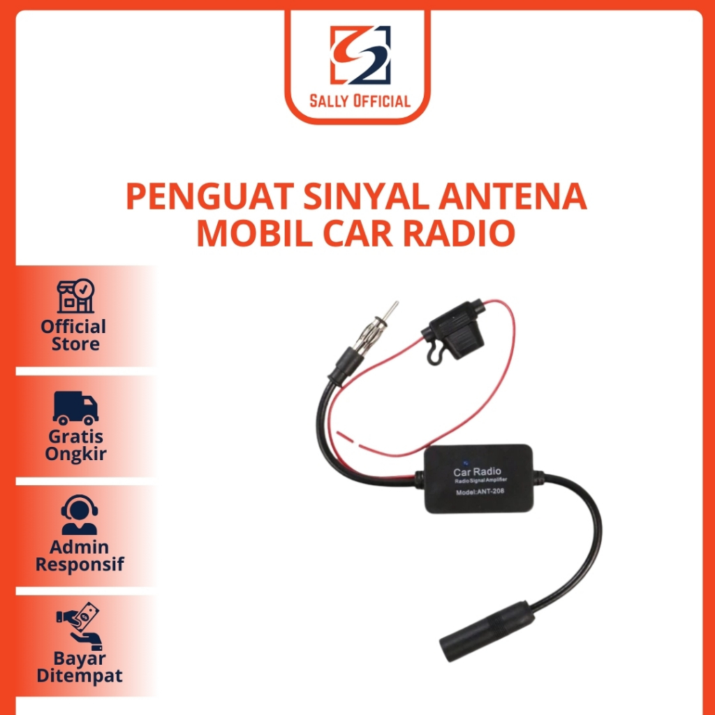 Signal Booster Radio FM Aerials Penguat Sinyal Antena Mobil Car Radio