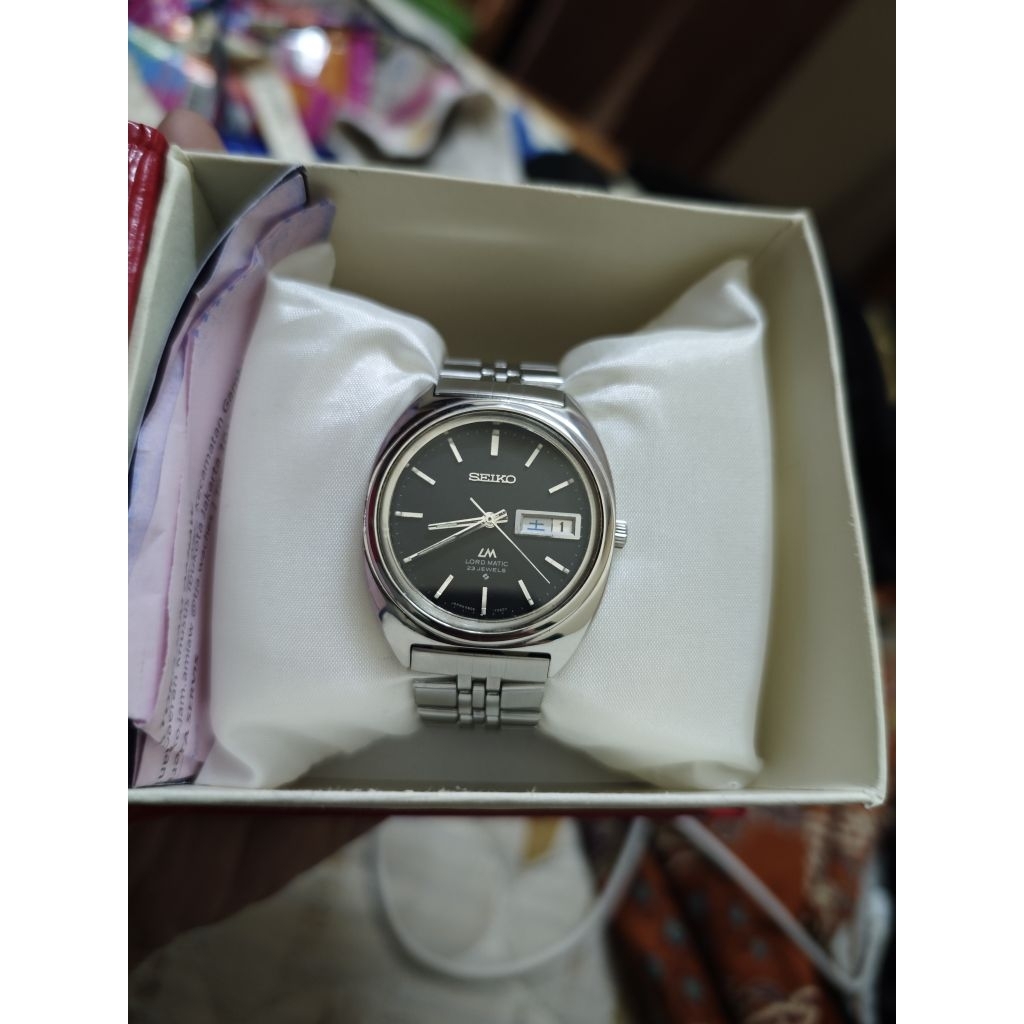 Seiko Lord Matic 5606-7140 Black Dial