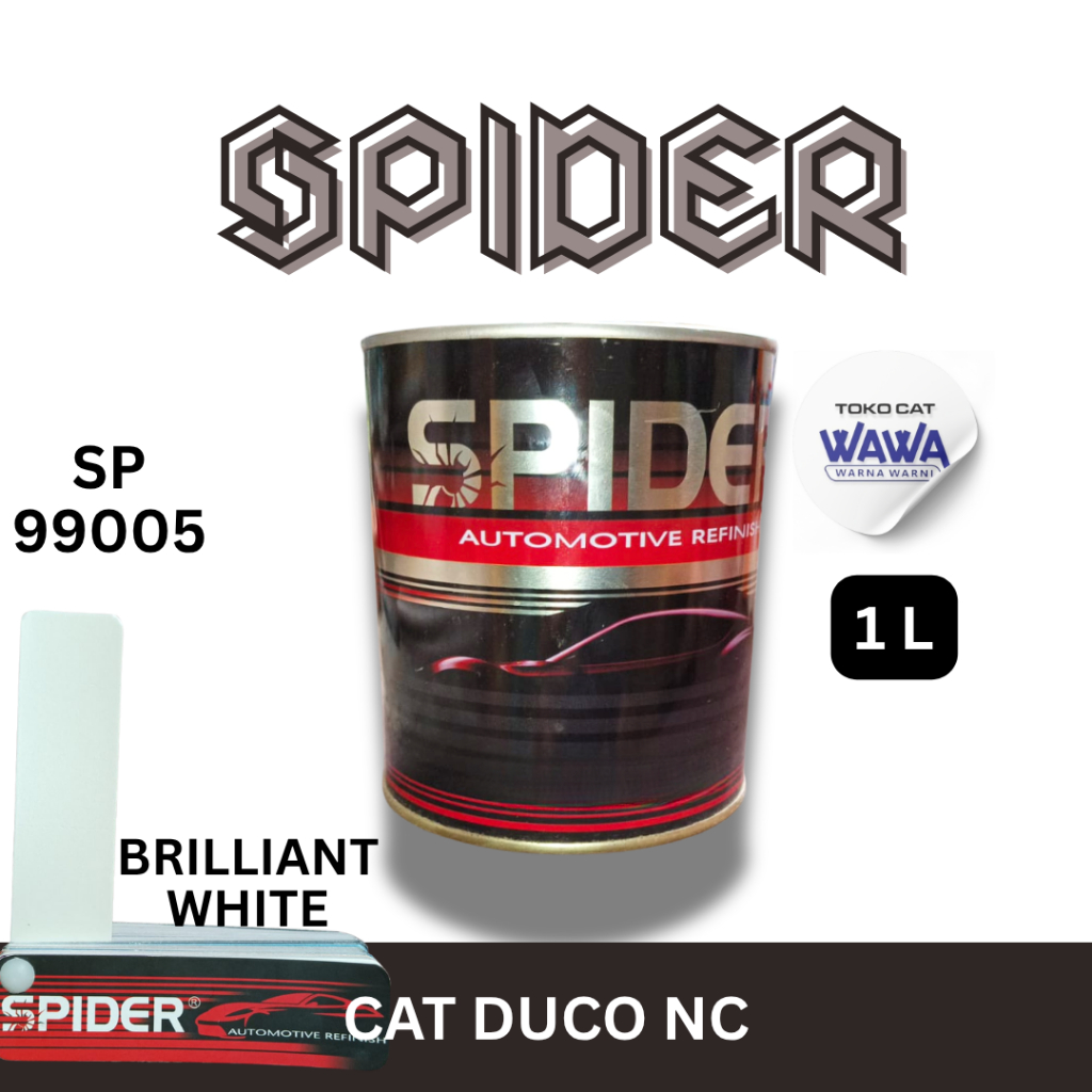cat duco spider Brilliant White 99005 putih metalik nc 1kg putih honda