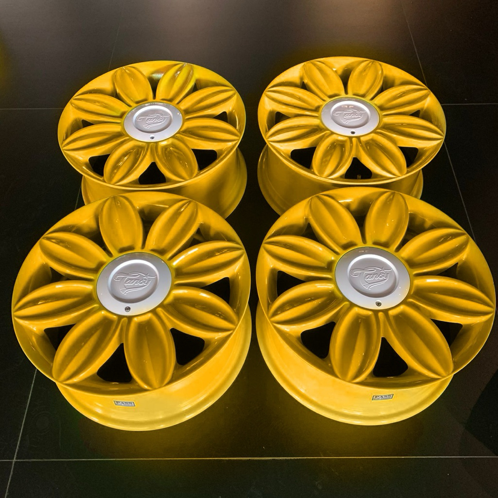 Tansy Daisy Sunflower Ring 16 4x100 4x114 Lebar 7 ET 40 Velg Original USA Ori America R16