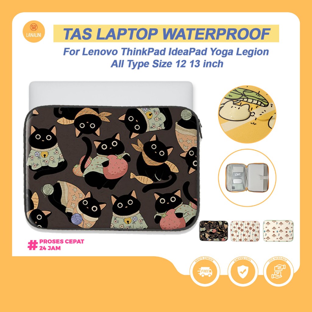 Tas Laptop Lenovo Thinkpad  Ideapad Slim 3i Flex 5 Thinkbook Yoga Lite Legion 12 13 13.3 inch Slim A