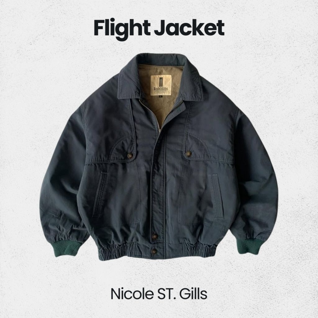 NICOL3 ST SUEDE FLIGHT JACKET EMERALD