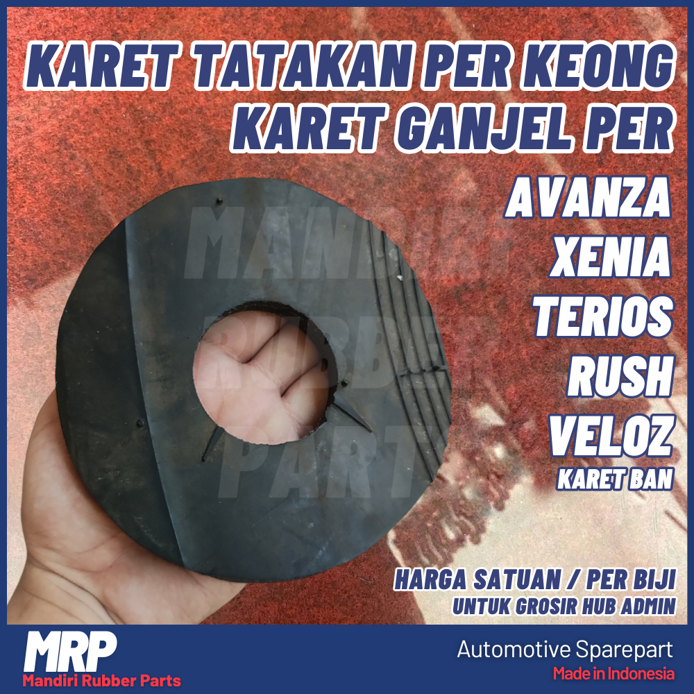 Karet Per Keong Avanza / Karet Tatakan Bantalan Per Spiral Per Keong Avanza / Ganjel Peninggi Spiral
