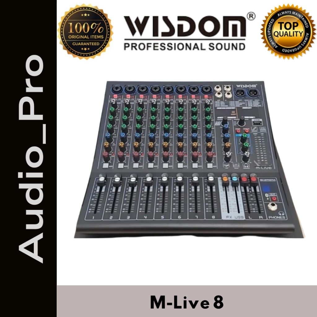 MIXER AUDIO WISDOM M-LIVE 8 ORIGINAL