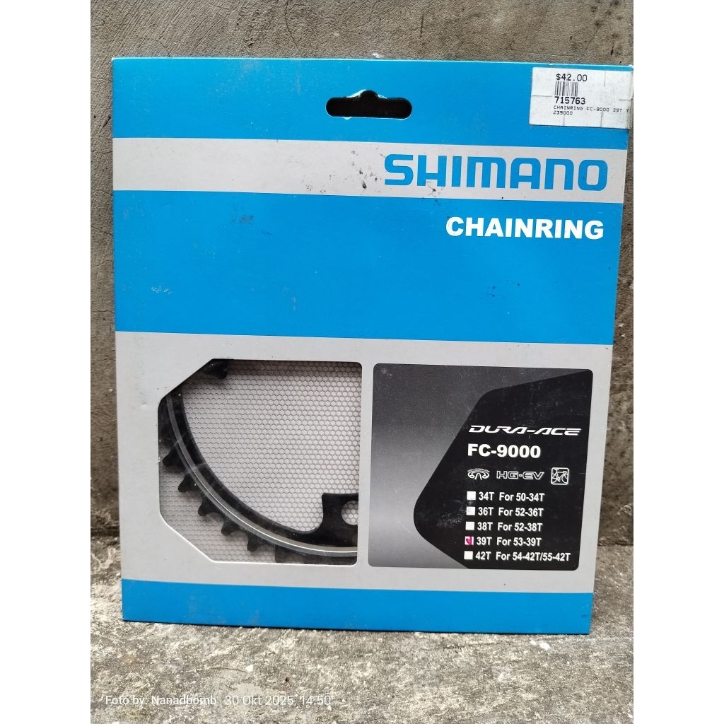 Chainring Shimano FC-9000 Dura-Ace (39T)