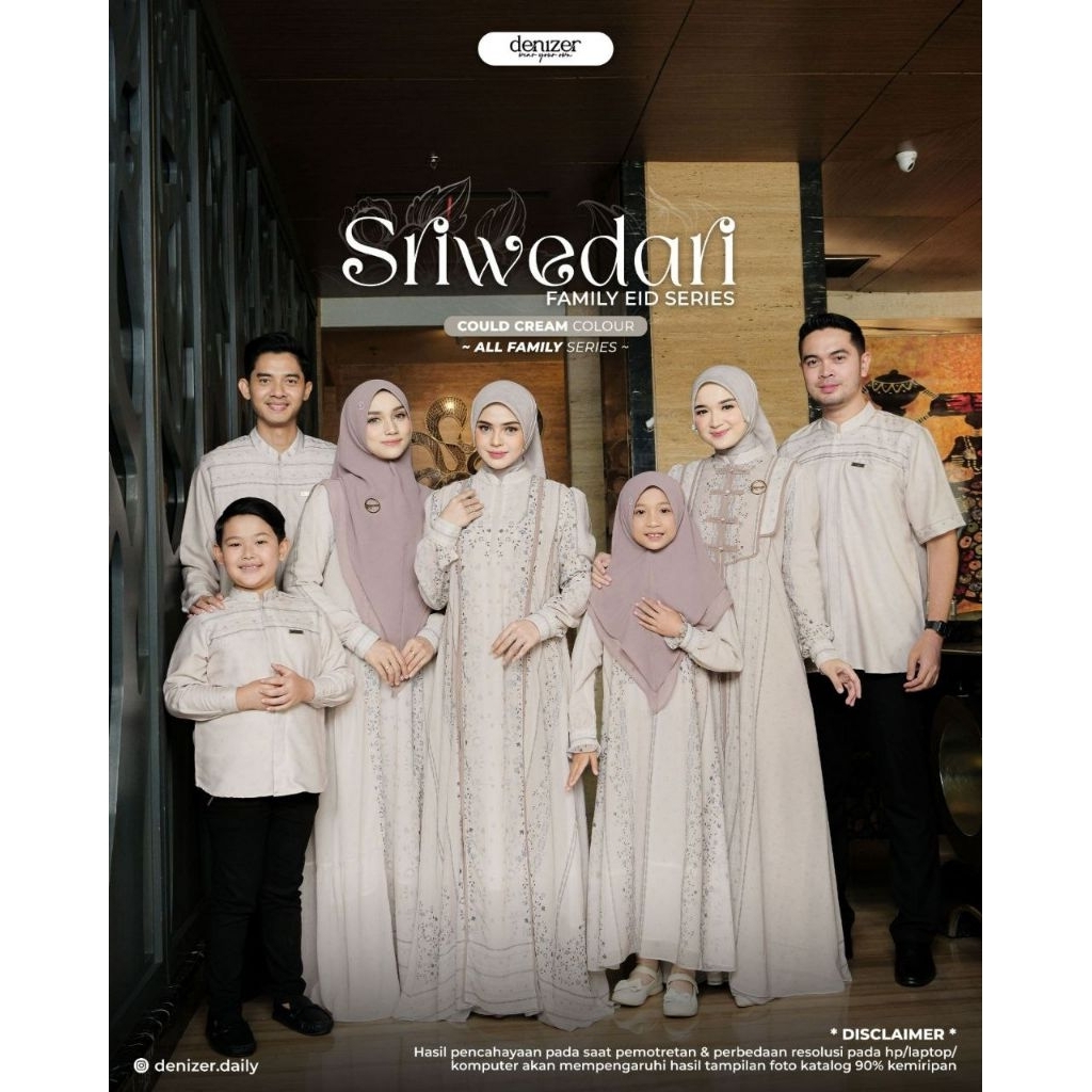 SUDAH PESANAN‼️Sarimbit Keluarga Lebaran Idul Fitri 2026 Sriwedari Family Eid Series by Denizer