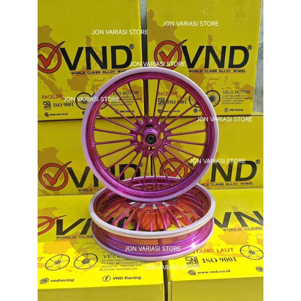 VELG RACING ORIGINAL VND RACELINE P24 14X215 14X185 VARIO 125 BEAT SCOOPY VARIO 150 GENIO SPACY VARI