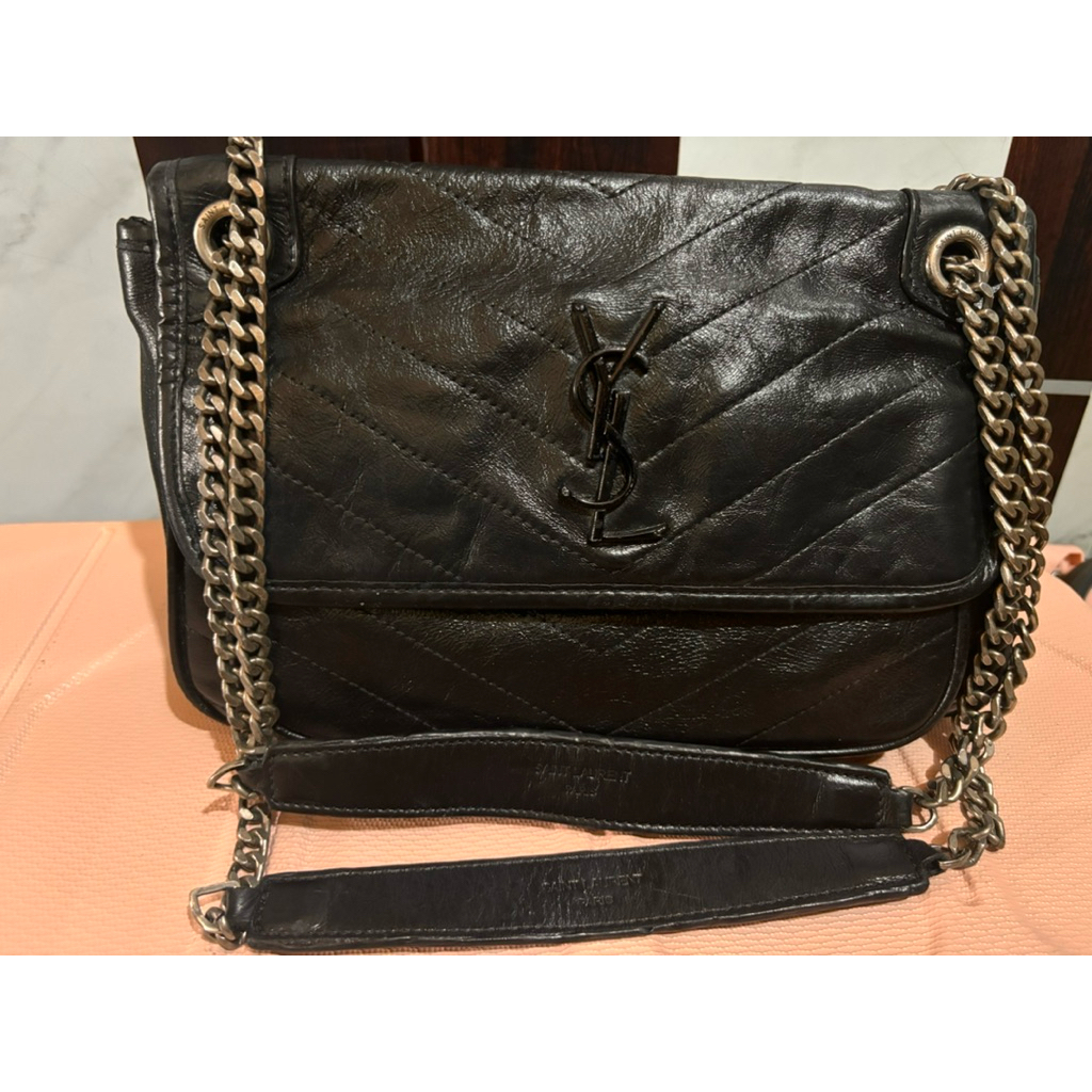 Saint Laurent Niki Baby Crinkled Vintage