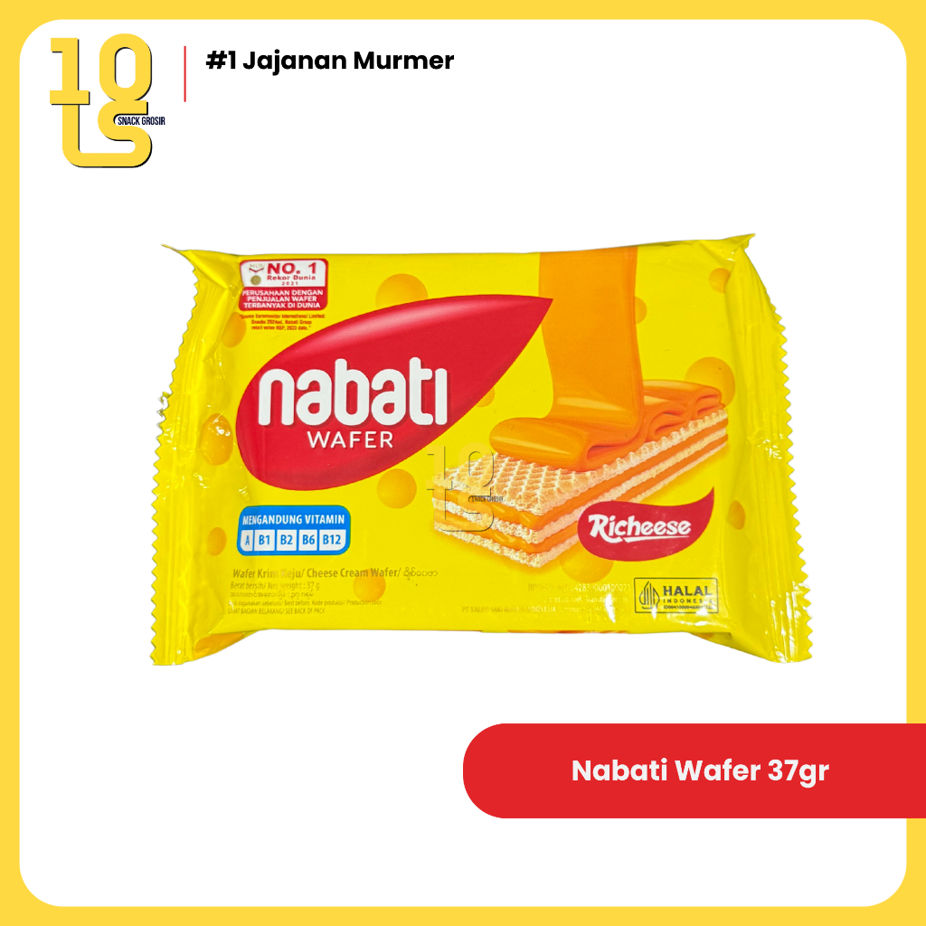 Nabati Wafer 2000 Richeese/Richoco – Keju, Coklat, Pink Lava, Yogurt 37gr | Snack Seribuan