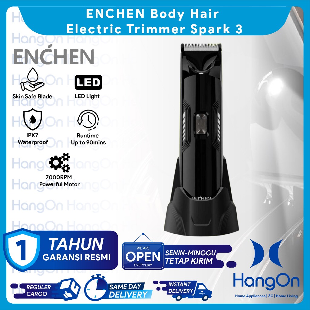ENCHEN Spark 3 Upgraded Body Hair Electric Trimmer Alat Cukur Kumis Jenggot Janggut Pencukur Elektri