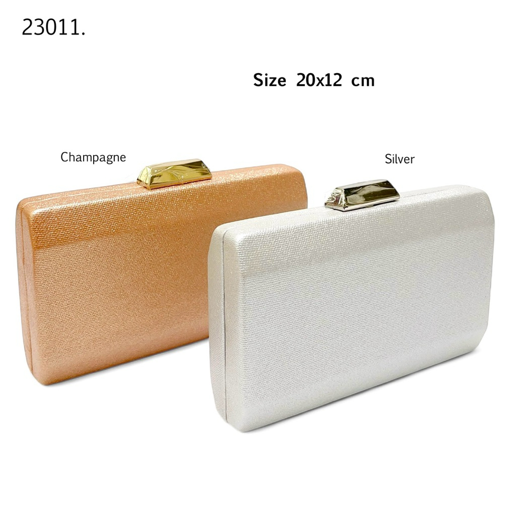 Tas Pesta Elegan Simple Wedding Clutch Wanita 23011