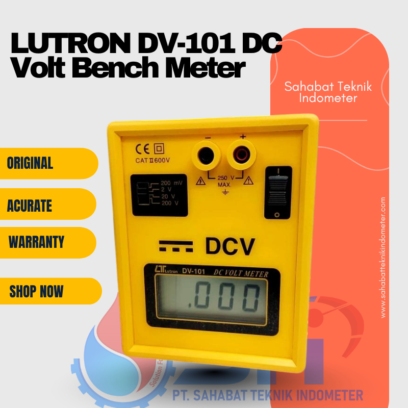 LUTRON DV-101 DC Volt Bench Meter