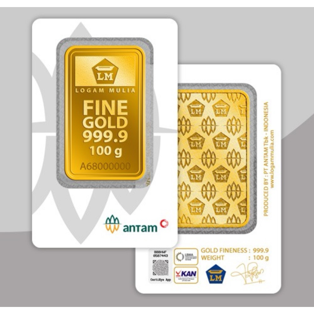 LOGAM MULIA ANTAM EMAS ANTAM 10 gram 25 gram dll