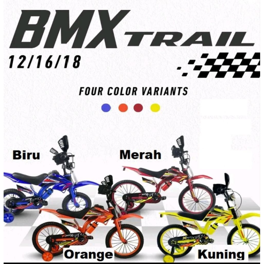 BMX 18 INCH TANGO Motor Cross Sepeda Anak