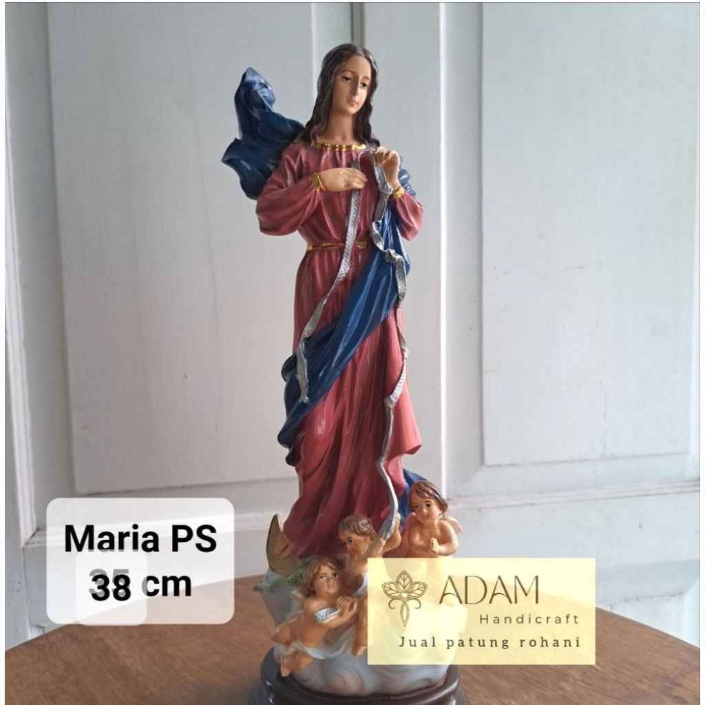 Patung Maria pengurai simpul masalah 38 cm