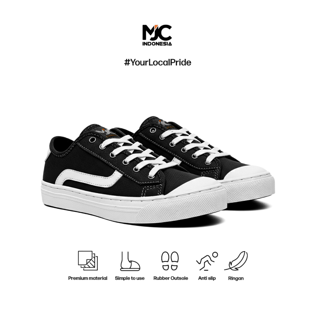 MJC Indonesia Sepatu Sneakers Premium Sepatu Pria Casual Formal Kanvas Original