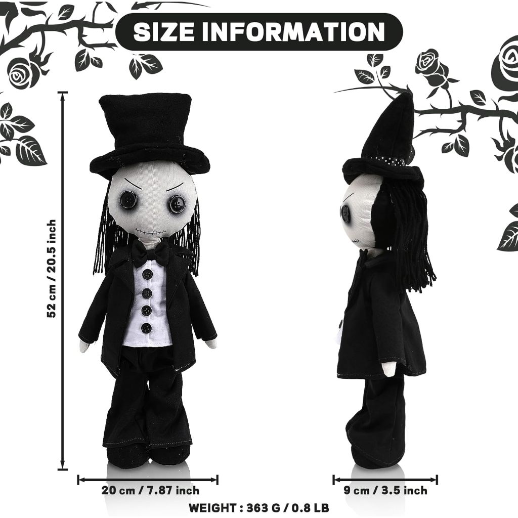 21" GOTHIC HAUNTED DOLL SCARY LIVING DEAD DOLLS CREEPY REVENGE VOODOO DOLL HALLOWEEN