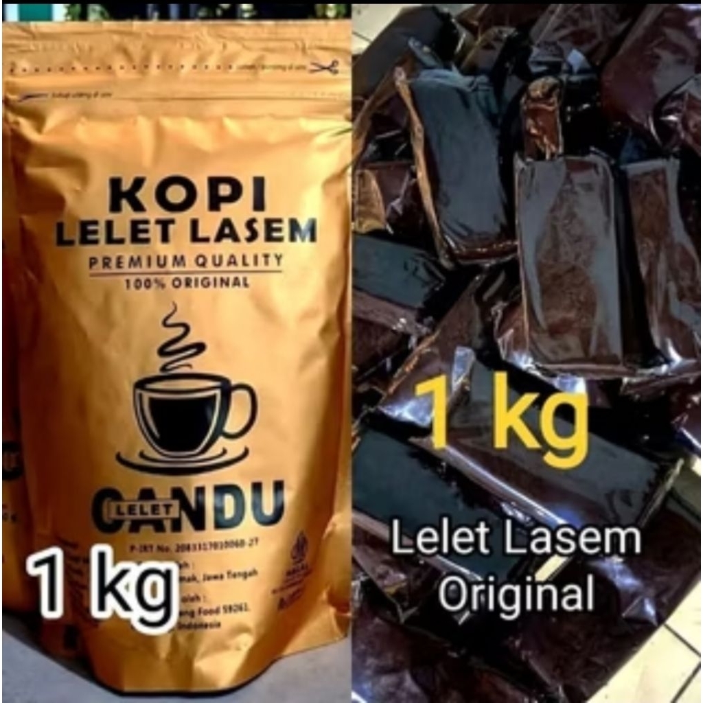 Kopi Lelet Lasem 1 KG dan 500 gram - kopi lelet lasem CANDU 1 Kg dan 500 gram