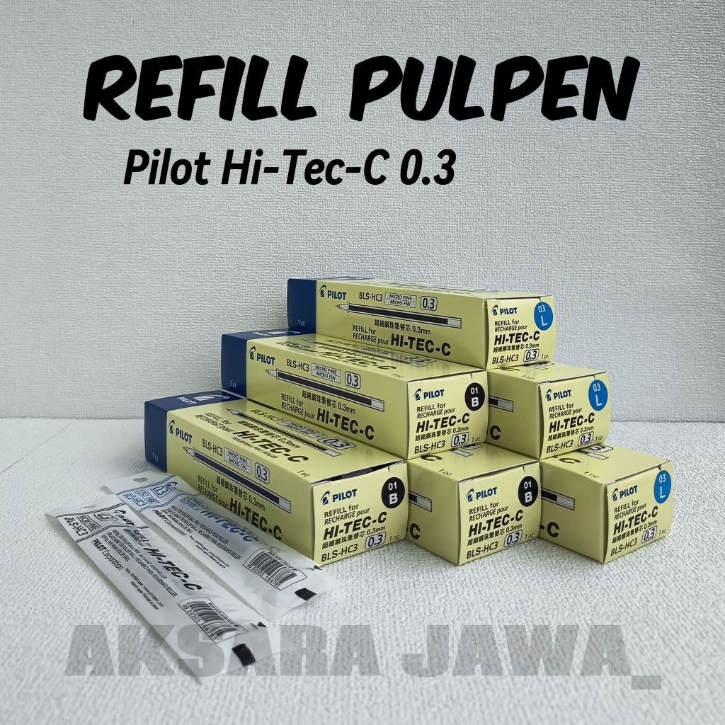 ( 1 pcs ) Refill Pulpen Hi Tec C 0.3 Pilot Isi Hitec C Isi Hi Tech 0.3