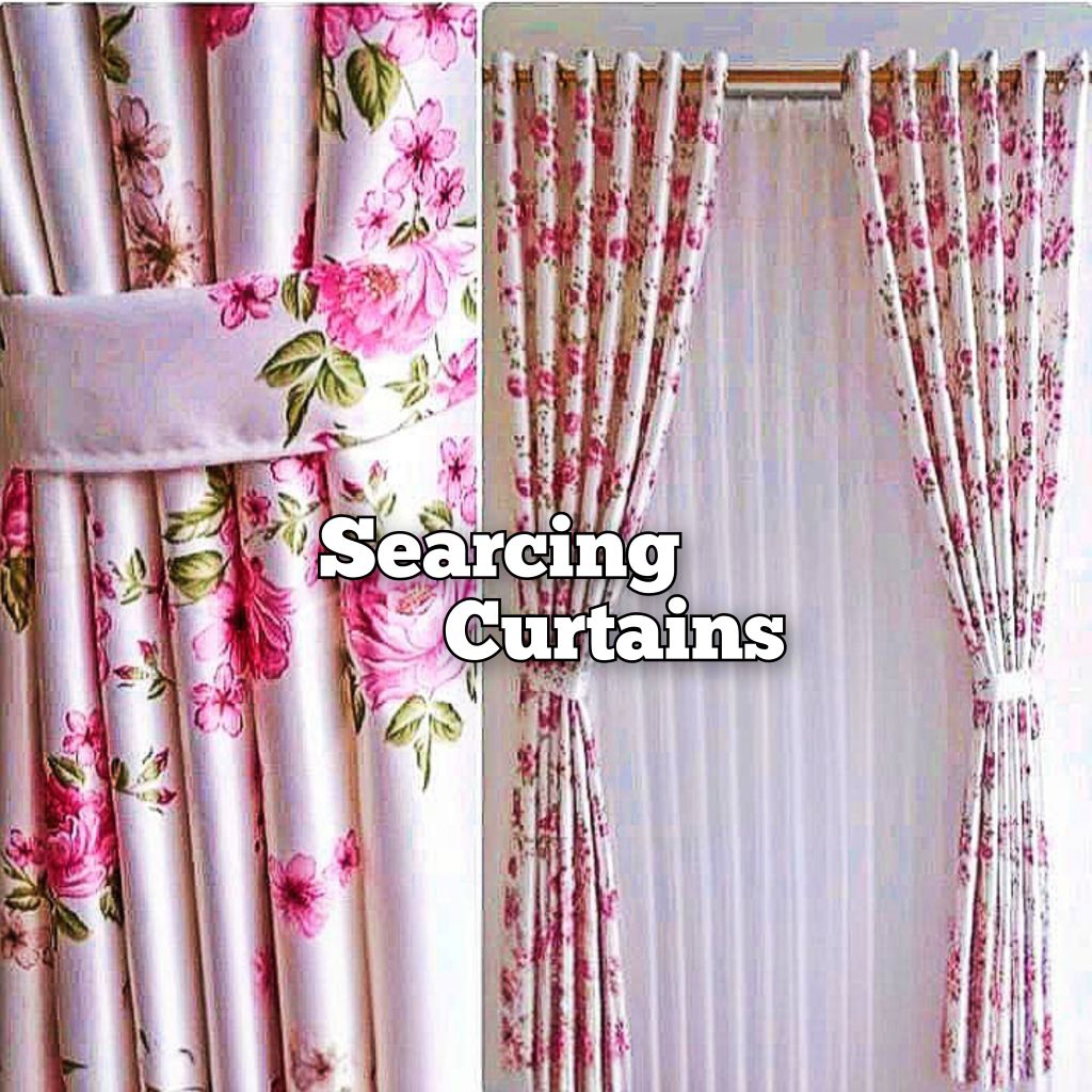 Gorden Blackout Import Premium Motif Shaby Panda Bunga Shakura Murah Mewah Model Smokring