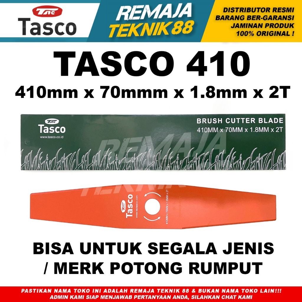 PISAU POTONG RUMPUT TASCO PANJANG 41CM WIDE BRUSH CUTTER BLADE 410X70