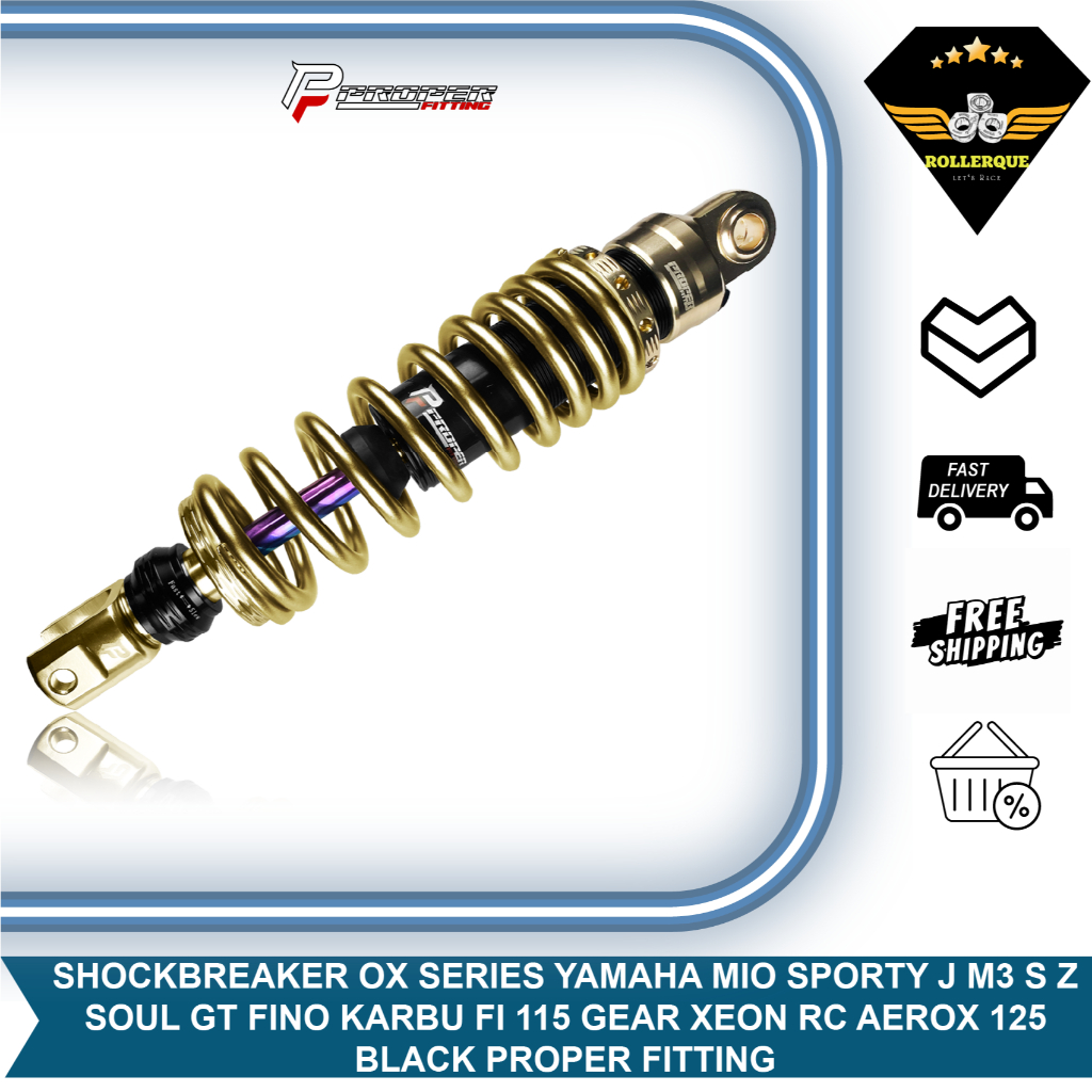 Shock Shockbreaker Sok Belakang Mio Sporty Smile J M3 S Z Soul GT Fino Gear Xeon Aerox 110 115 125 3