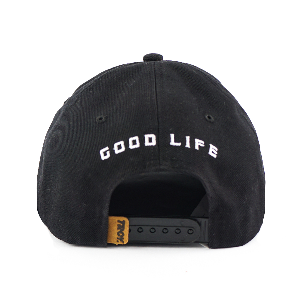 [Free Box] Troy Company Snapback Cap Skull - Topi Hitam Snapback SND 3392