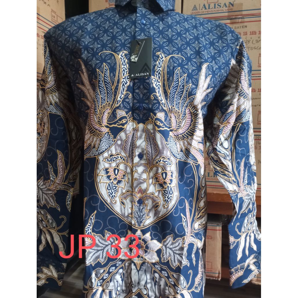 Batik Alisan reguler big size, batik Alisan lengan panjang reguler big size