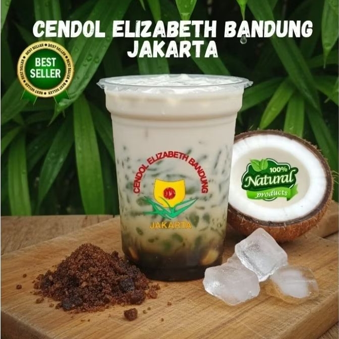 Es Cendol Gelas Cup 400ml Elizabeth Bandung Jakarta Original Organik Alami