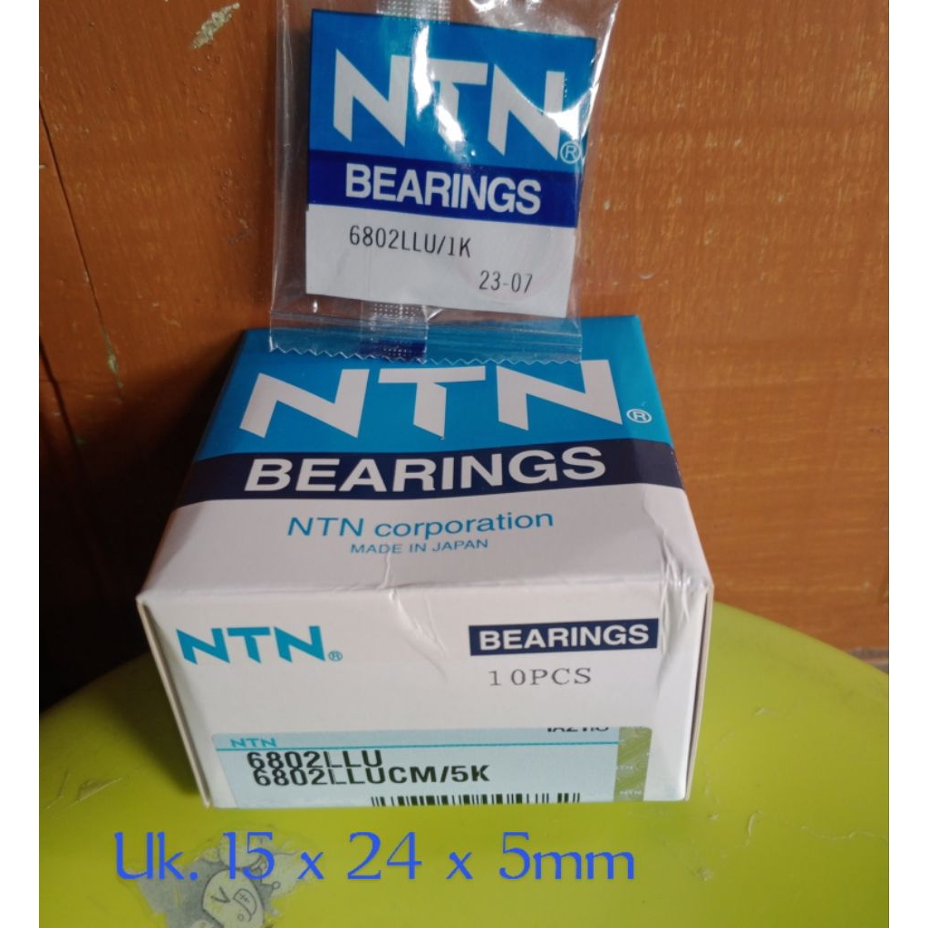 Bearing 6802 Laher Klaher Ball Bearing NTN 6802 LLU Bearing Tutup Karet