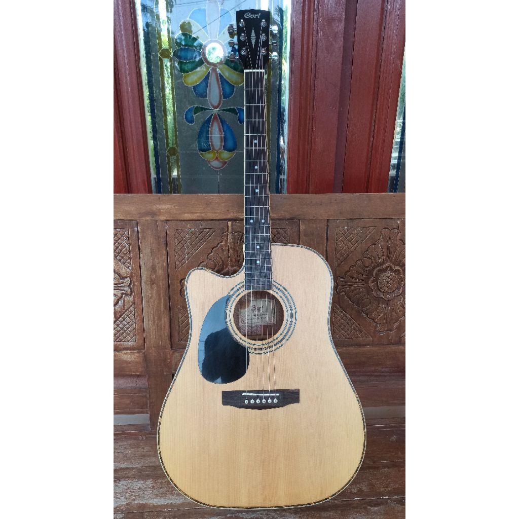 Gitar kidal Cort AD880 CE Natural left handed akustik elektrik