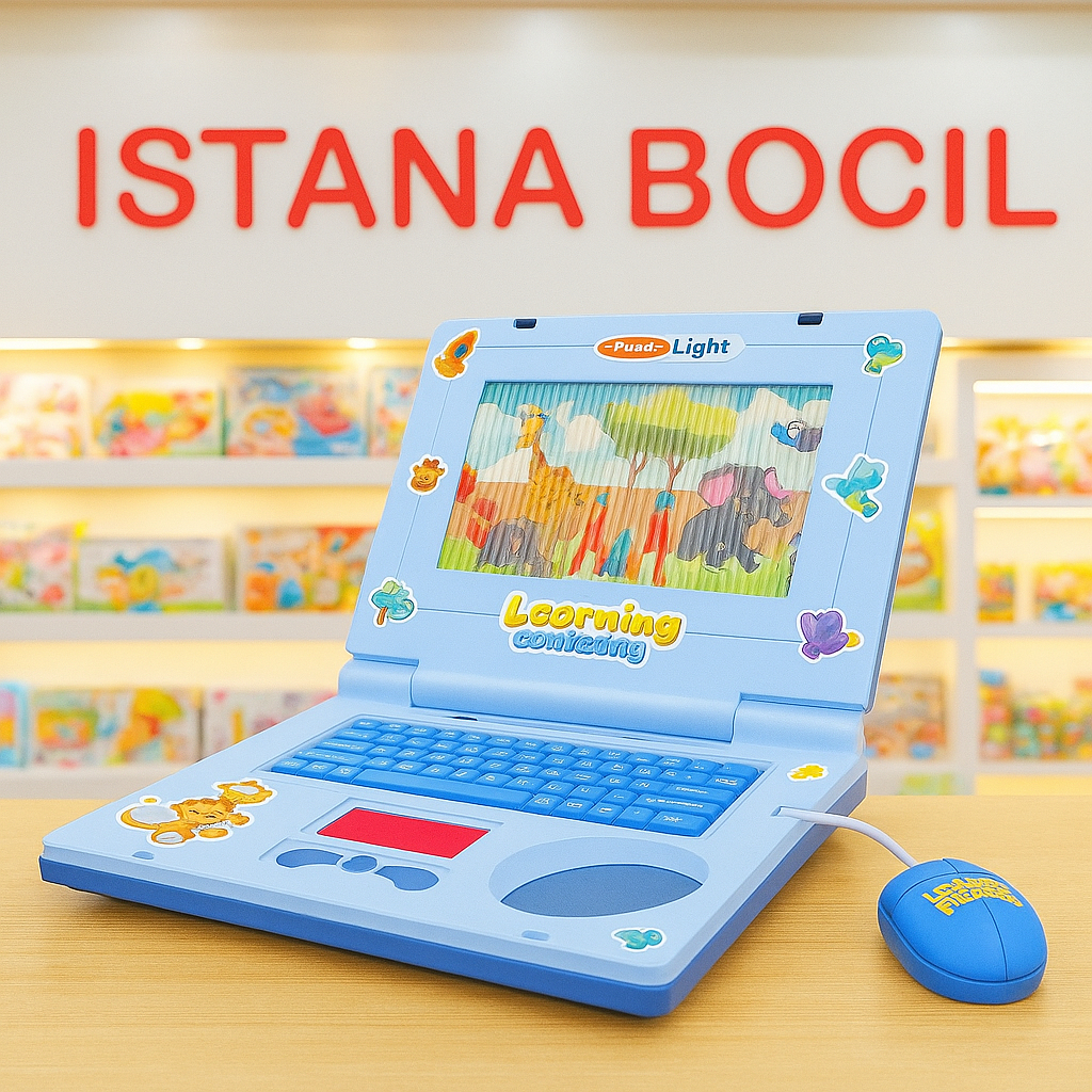 Mainan Anak LAPTOP PUZZLE LEARNING Music Computer Mainan Anak Laki Laki dan Perempuan
