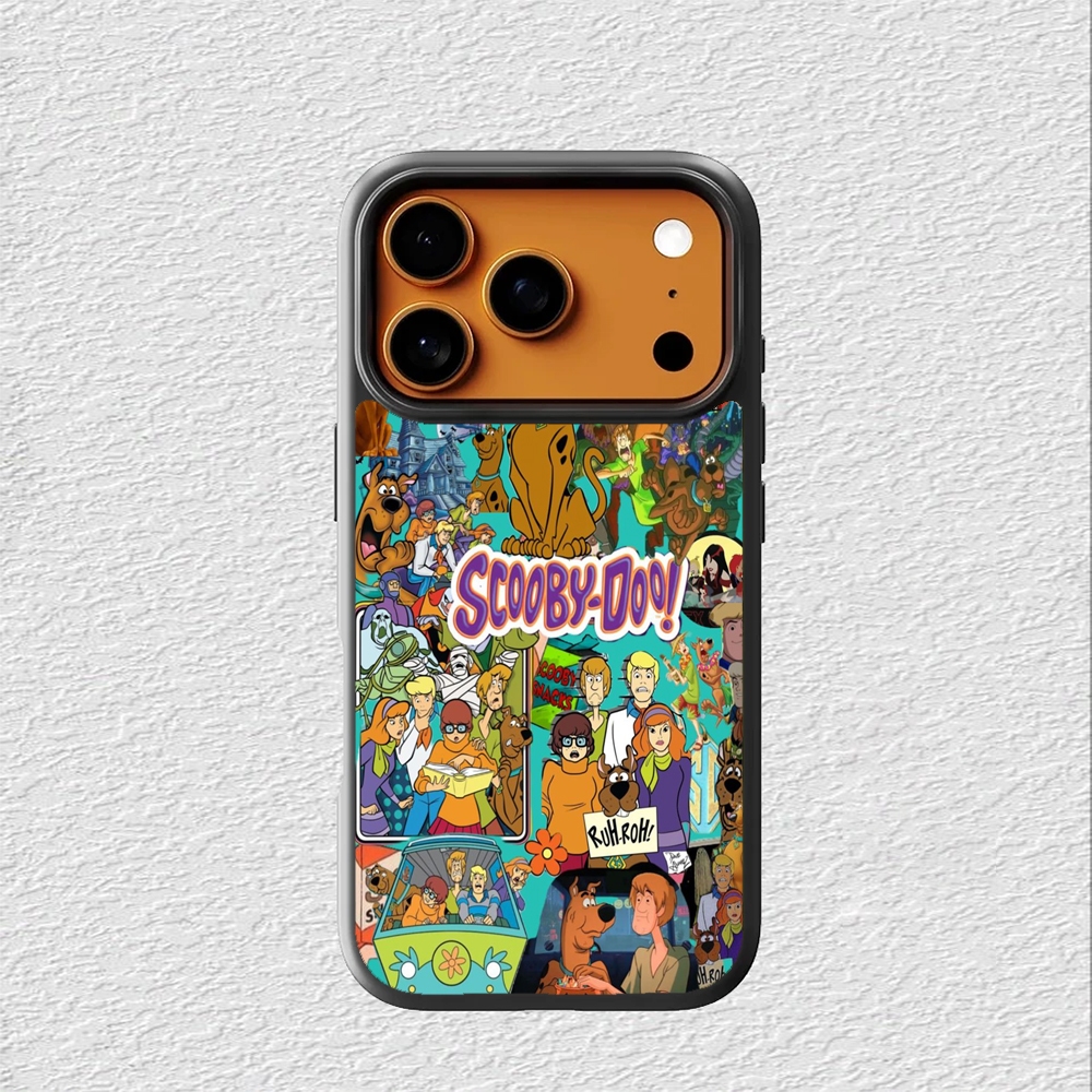 Case Casing Softcase iphone 17 16 15 14 13 12 11 Pro Air Max Mini Plus X Xs Max XR Colagem Scooby Do