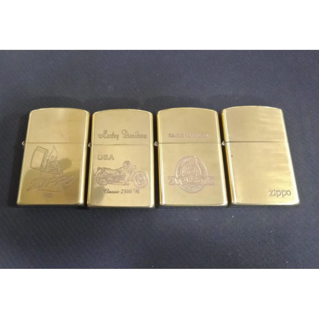 korek Zippo bunyi dua denting korek klasik sumbu Minyak zippo