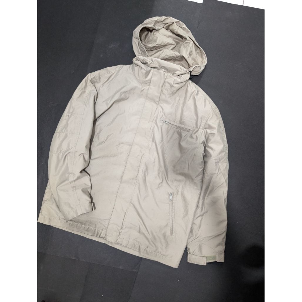 Jaket Uniql Pria Wanita Dobel Layer Cream| Jaket Tebal | Jaket Outdoor | Musim Dingin | Work Jaket |