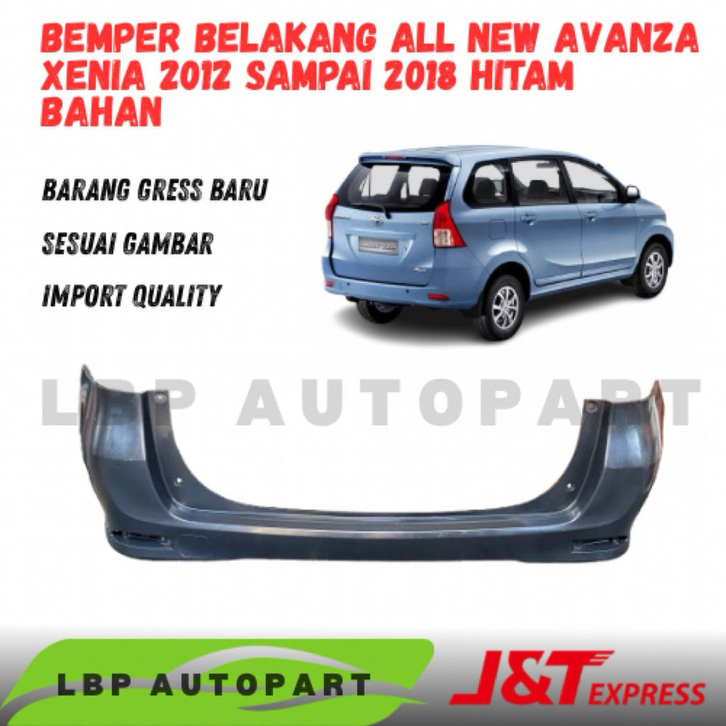 bemper belakang avanza xenia 2012 2013 2014 2015 2016 2017 2018