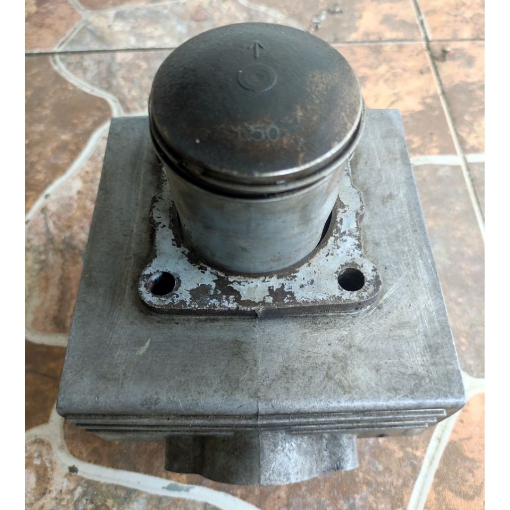 cilinder blok boring buring piston satria 2tak hiu lumba original