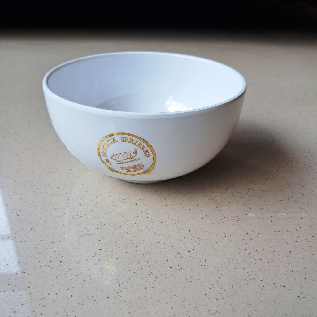 Mangkuk Sup 4,5" Putih Horeka Porcelain Melamine - Golden Dragon W5905
